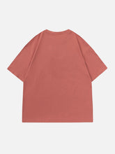 T-Shirt mit Schaumdruck und Wasserflecken-Print